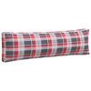 vidaXL Coussins de palette 2 pcs carreaux rouges tissu