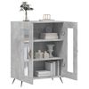 vidaXL Buffet gris b&eacute;ton 69,5x34x90 cm bois d'ing&eacute;nierie