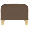 vidaXL Repose-pied Marron 70x55x41 cm Tissu