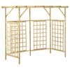 vidaXL Pergola de jardin pour poubelles triples Bois de pin impr&eacute;gn&eacute;