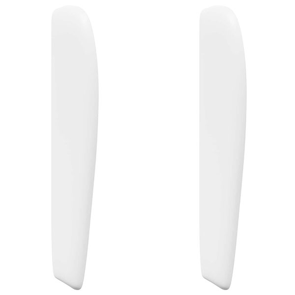 vidaXL Oreille de t&ecirc;te de lit Blanc 80 x 23 x 6 cm PVC