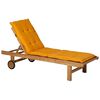 Madison Coussin de chaise longue Panama 200x60 cm Lueur dor&eacute;e