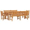 vidaXL Ensemble &agrave; manger de jardin 5pcs Bois de teck massif