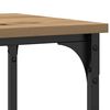 vidaXL Table Console avec étagère chêne artisanal 100 x 35 x 75 cm
