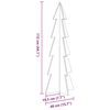 vidaXL Arbre de No&euml;l en bois pour d&eacute;coration blanc 112 cm pin massif