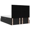 vidaXL Lit avec rangement et matelas Noir 140 x 190 cm Velours