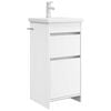 vidaXL Meuble de salle de bain avec &eacute;vier Blanc 42 x 40 x 84,5 cm