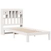 vidaXL Lit bibliothèque sans matelas blanc 75x190cm bois de pin massif