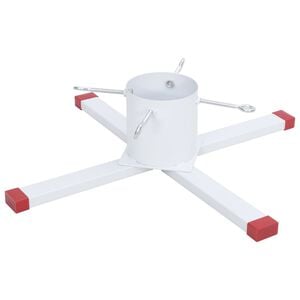 vidaXL Support de sapin de No&euml;l blanc 61x61x15,5 cm