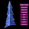 vidaXL Sapin de Noël avec 240 LED Bleu 180 cm Acrylique