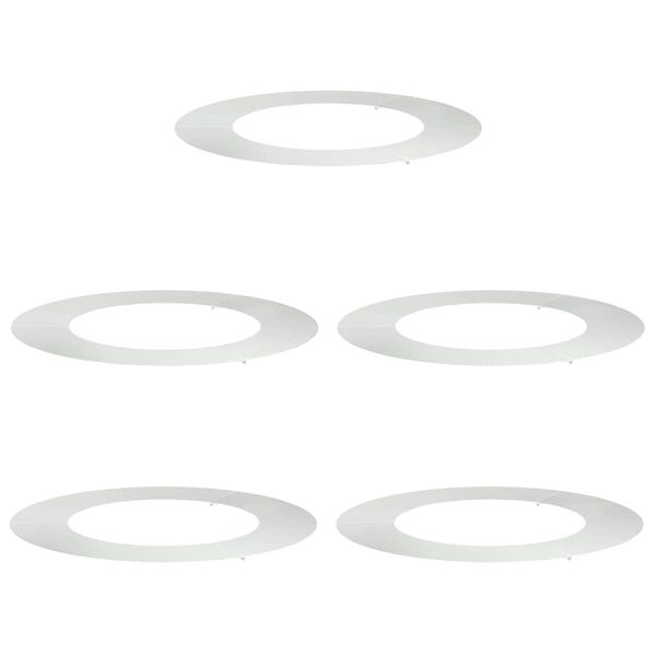 vidaXL adapt&eacute; pour anneaux d'arbre plats 5 pcs Argent &Oslash;50 / 80 cm