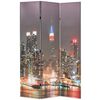vidaXL Cloison de s&eacute;paration pliable 120x170 cm New York la nuit