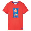 T-shirt pour enfants avec manches courtes rouge 116