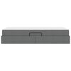 vidaXL Lit avec rangement et matelas Gris fonc&eacute; 90 x 200 cm Polyester