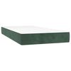 vidaXL Matelas &agrave; ressorts ensach&eacute;s 80 x 210 cm Vert fonc&eacute;
