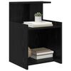 vidaXL Cabinet de chevet Ch&ecirc;ne noir 40 x 35 x 60 cm Bois d'ing&eacute;nierie