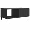 vidaXL Table basse Noir 90 x 50 x 40 cm Bois d'ing&eacute;nierie