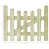 vidaXL Portail de jardin Pin impr&eacute;gn&eacute; 100x80 cm