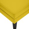 vidaXL Fauteuil long avec coussin et accoudoir droit jaune velours