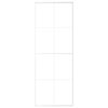 vidaXL Porte coulissante Verre ESG et aluminium 76x205 cm Blanc