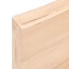vidaXL &Eacute;tag&egrave;re murale 100x50x(2-6) cm bois de ch&ecirc;ne massif non trait&eacute;