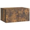 vidaXL Meuble TV mural 59,5 x 41 x 30 cm Ch&ecirc;ne fum&eacute; Bois d'ing&eacute;nierie