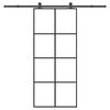 vidaXL Porte coulissante avec kit de quincaillerie 90x205 cm Verre ESG