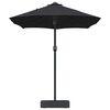 vidaXL Parasol de jardin Noir 385 x 209 x 244 cm Polyester