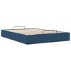 vidaXL Cadre de lit ottoman sans matelas bleu 140x190 cm tissu
