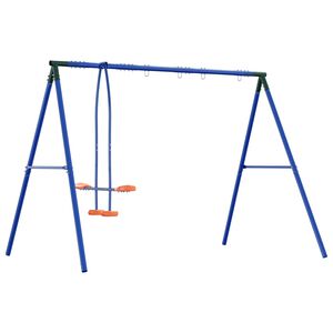vidaXL Bleu, Vert, Orange Acier et PE