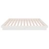 vidaXL Cadre de lit sans matelas blanc bois massif 160x200 cm