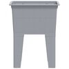 vidaXL Bac &agrave; linge gris 59x41x75 cm r&eacute;sine