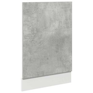 vidaXL Panneau de lave-vaisselle "Lyon" Gris b&eacute;ton 45 x 3 x 67 cm