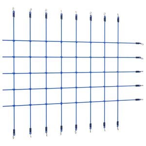 vidaXL Filet d'escalade 200x150 cm Bleu
