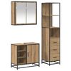 vidaXL Ensemble de mobilier de salle de bain 3 pc Ch&ecirc;ne artisanal