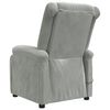vidaXL Fauteuil inclinable &eacute;lectrique gris clair velours