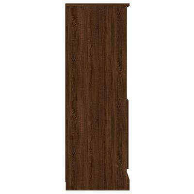 vidaXL Buffet haut chêne marron 60x35,5x103,5 cm bois d'ingénierie