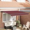 vidaXL Auvent R&eacute;tractable Bordeaux 300 x 250 cm Aluminium et Tissu