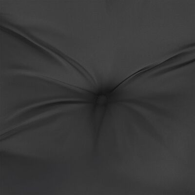 vidaXL Coussin de palette noir 80x80x12 cm tissu
