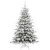 vidaXL Sapin de No&euml;l Artificiel &agrave; Branches Articul&eacute;es Blanc 180 cm