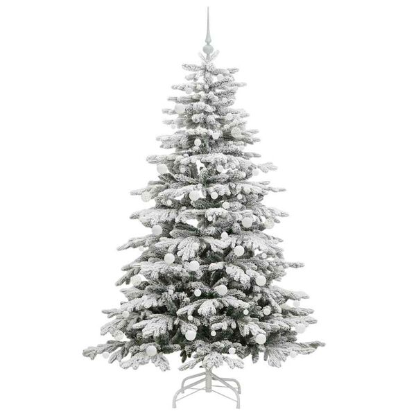 vidaXL Sapin de No&euml;l Artificiel &agrave; Branches Articul&eacute;es Blanc 180 cm