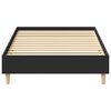 vidaXL Cadre de lit sans matelas noir 90x190 cm bois ing&eacute;nierie