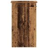 vidaXL Support de tour d'ordinateur avec tiroir vieux bois 35x45x77 cm
