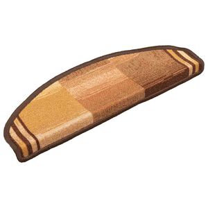 vidaXL Tapis d'escalier autoadh&eacute;sifs 5 pcs 65x21x4 cm Marron