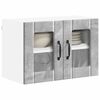 vidaXL Armoire de cuisine 2 pcs Gris b&eacute;ton 60 x 31 x 40 cm