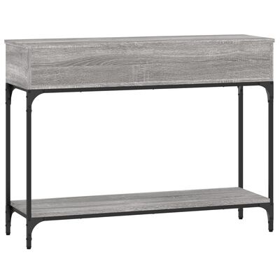 vidaXL Table console sonoma gris 100x30,5x75 cm bois d'ingénierie