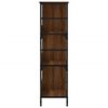 vidaXL Biblioth&egrave;que ch&ecirc;ne marron 78,5x33x117,5 cm bois d'ing&eacute;nierie