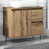 vidaXL Armoire de lavabo de salle de bain chêne artisanal 65x33x60 cm