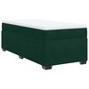 vidaXL Sommier &agrave; lattes de lit avec matelas Vert fonc&eacute; 90x190 cm