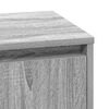 vidaXL Cabinet de chevet Gris 39 x 34,5 x 50 cm Bois d'ing&eacute;nierie